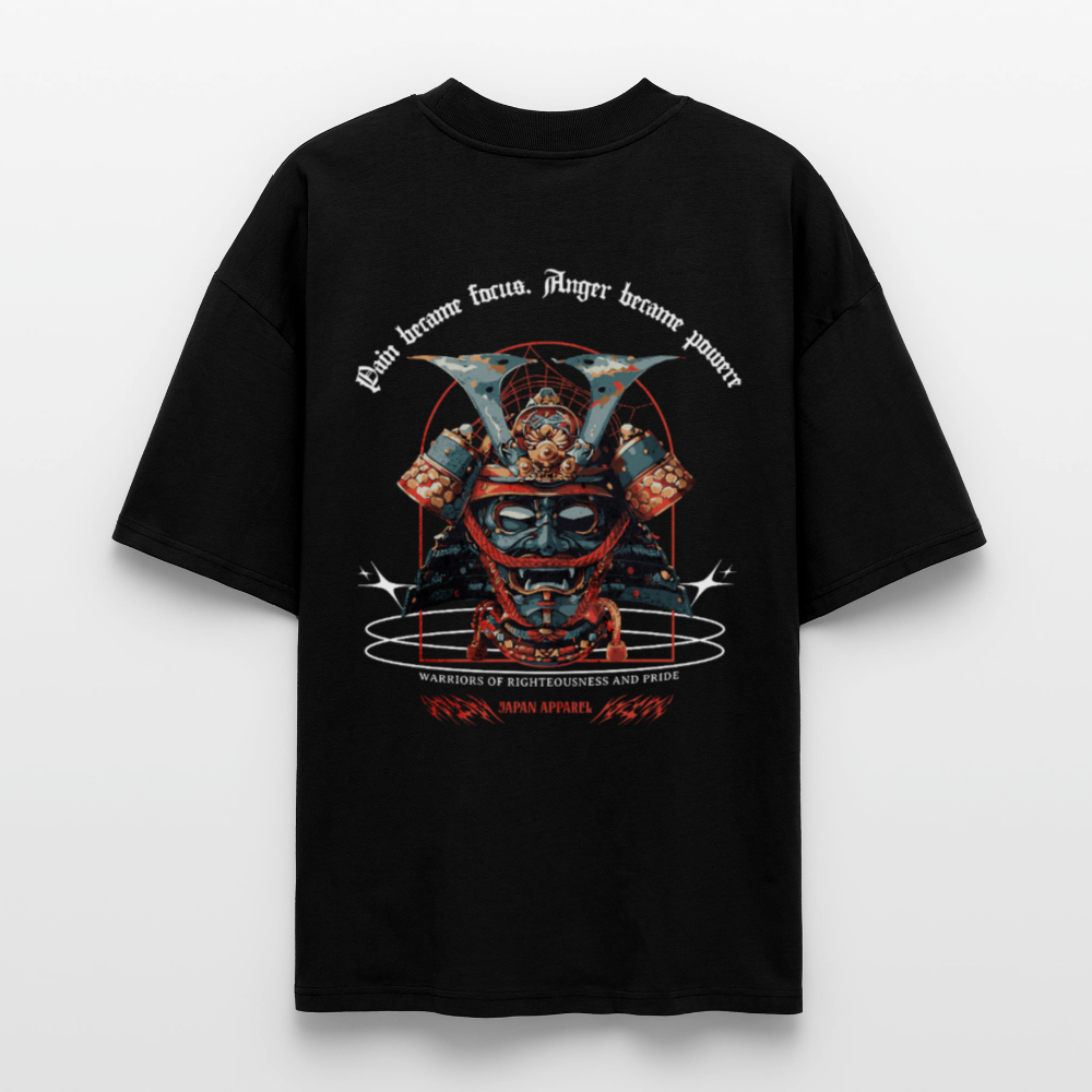 Samurai Spirit Oversized T-Shirt - black