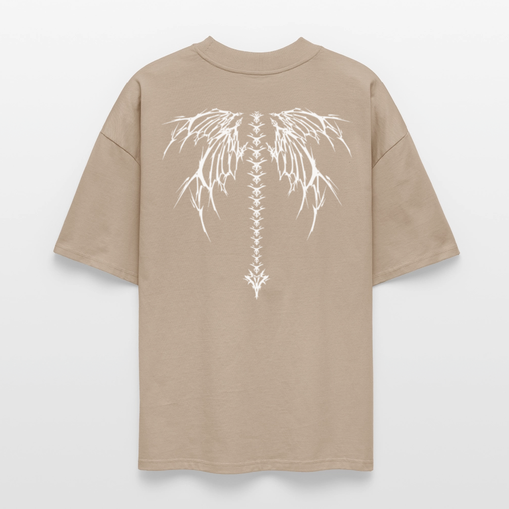 Spine Sigil Oversized T-shirt - stone