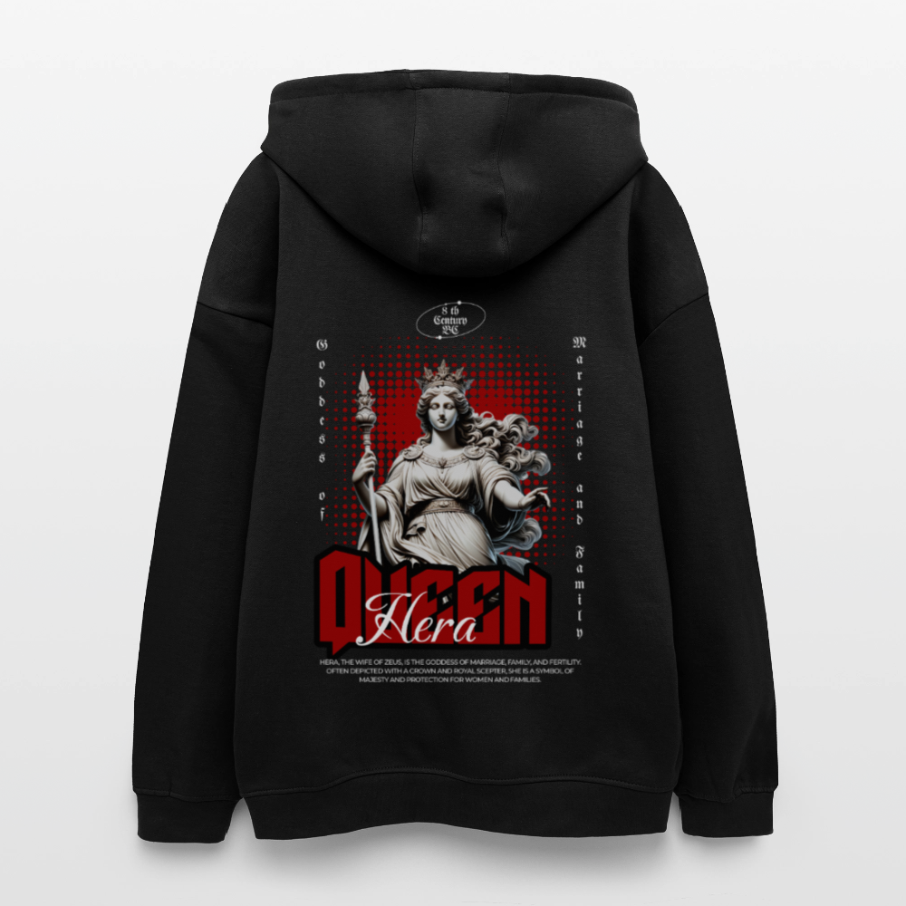 Oversized Unisex Hoodie Hera - black