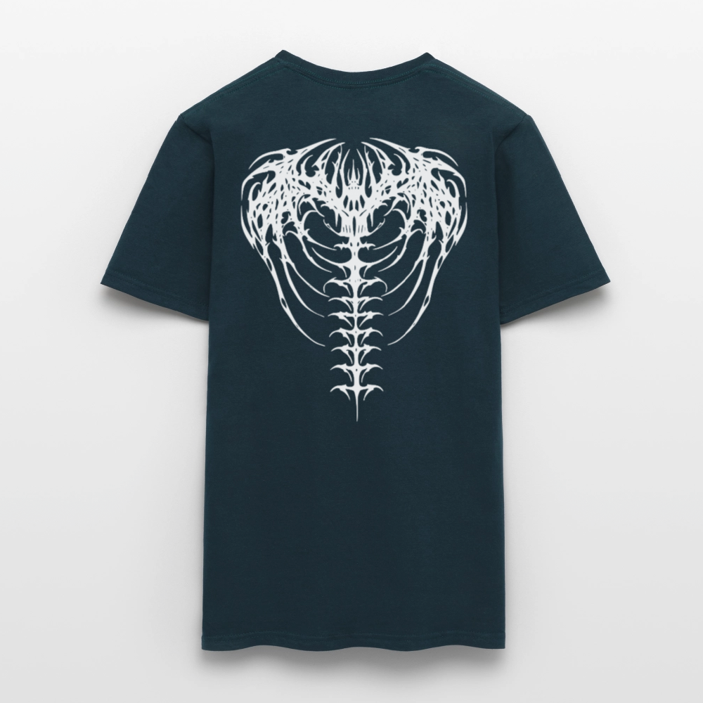 Spine Sigil Oversized T-shirt - navy
