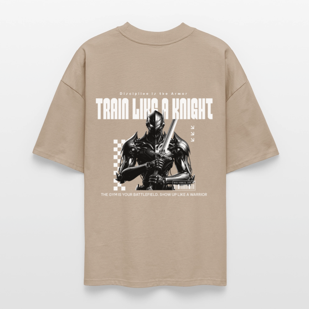 Discipline is the Armor Oversized T-Shirt - stone