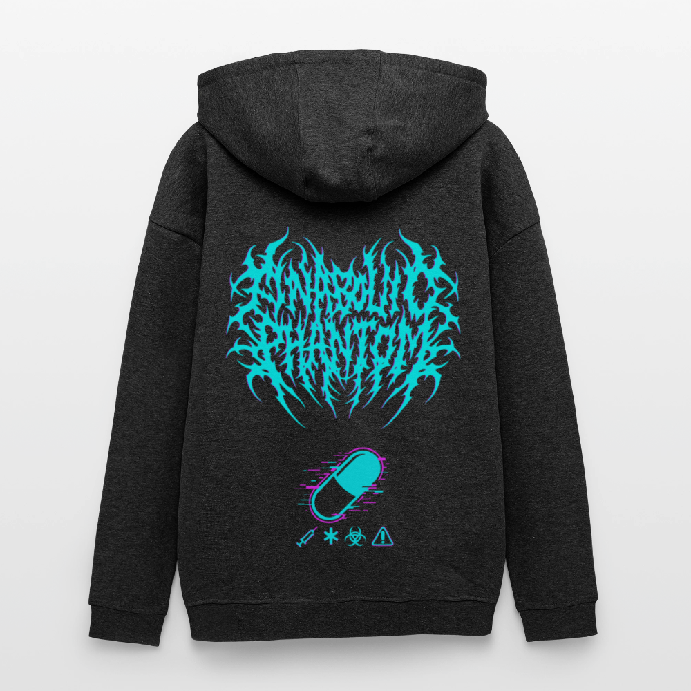 Anabolic Phantom Oversized Hoodie– Mass Protocol - charcoal grey