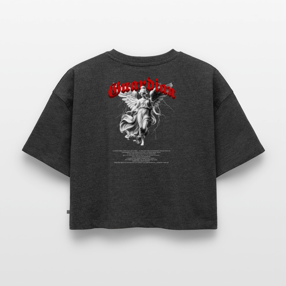 Oversized crop t-shirt Guardian - heather anthracite