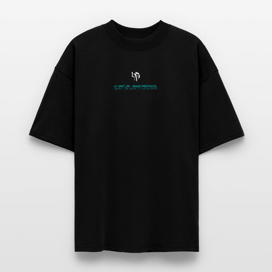 Oversized Phantom T-Shirt – Bio-Injected Mass Protocol Aesthetic - black