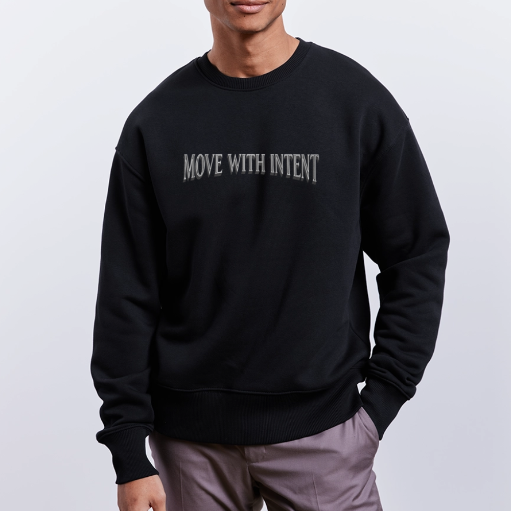 Oversize Sweatshirt with a sharks art by Gabikomart - black