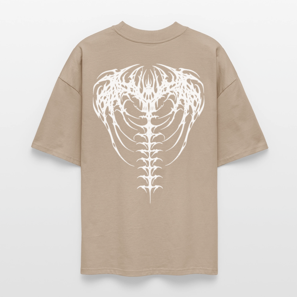 Spine Sigil Oversized T-shirt - stone
