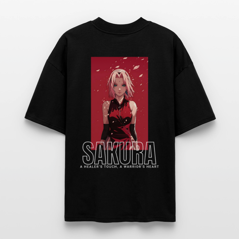 Sakura Oversized T-shirt - black
