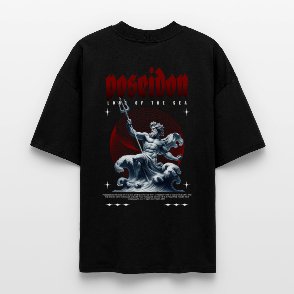Poseidon Oversized T-shirt - black