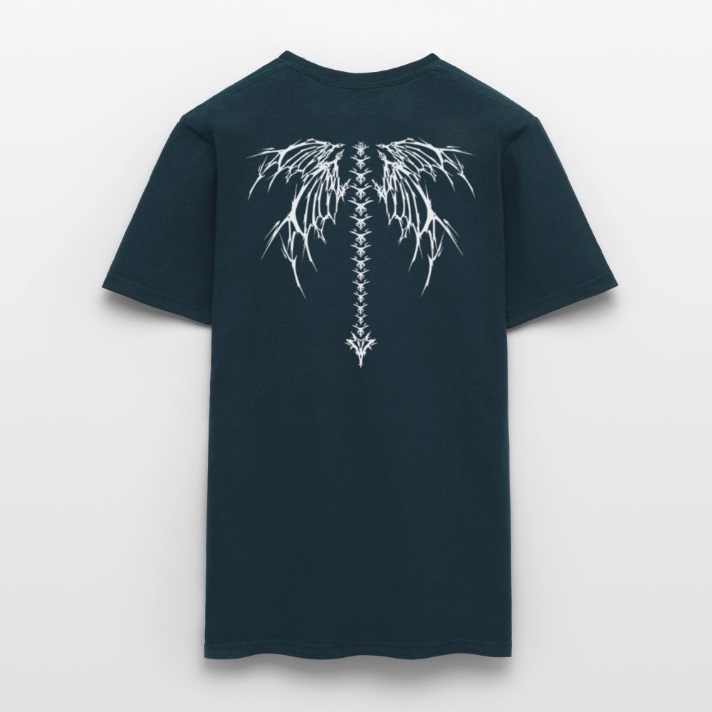 Spine Sigil Oversized T-shirt - navy