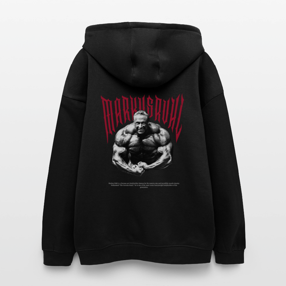 Oversized Unisex Hoodie M.R - black