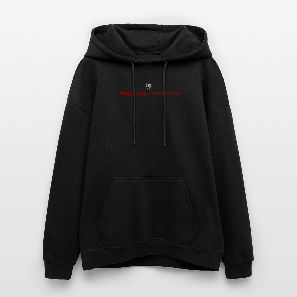 Oversized Unisex Hoodie Sakura - black