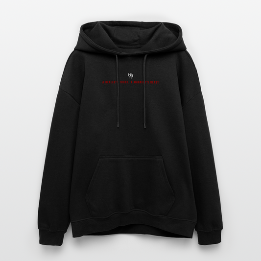 Oversized Unisex Hoodie Sakura - black