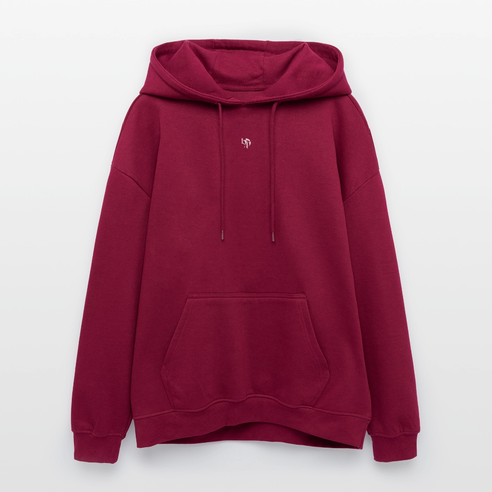 Oversized Unisex Hoodie 'PHANTOM' - burgundy