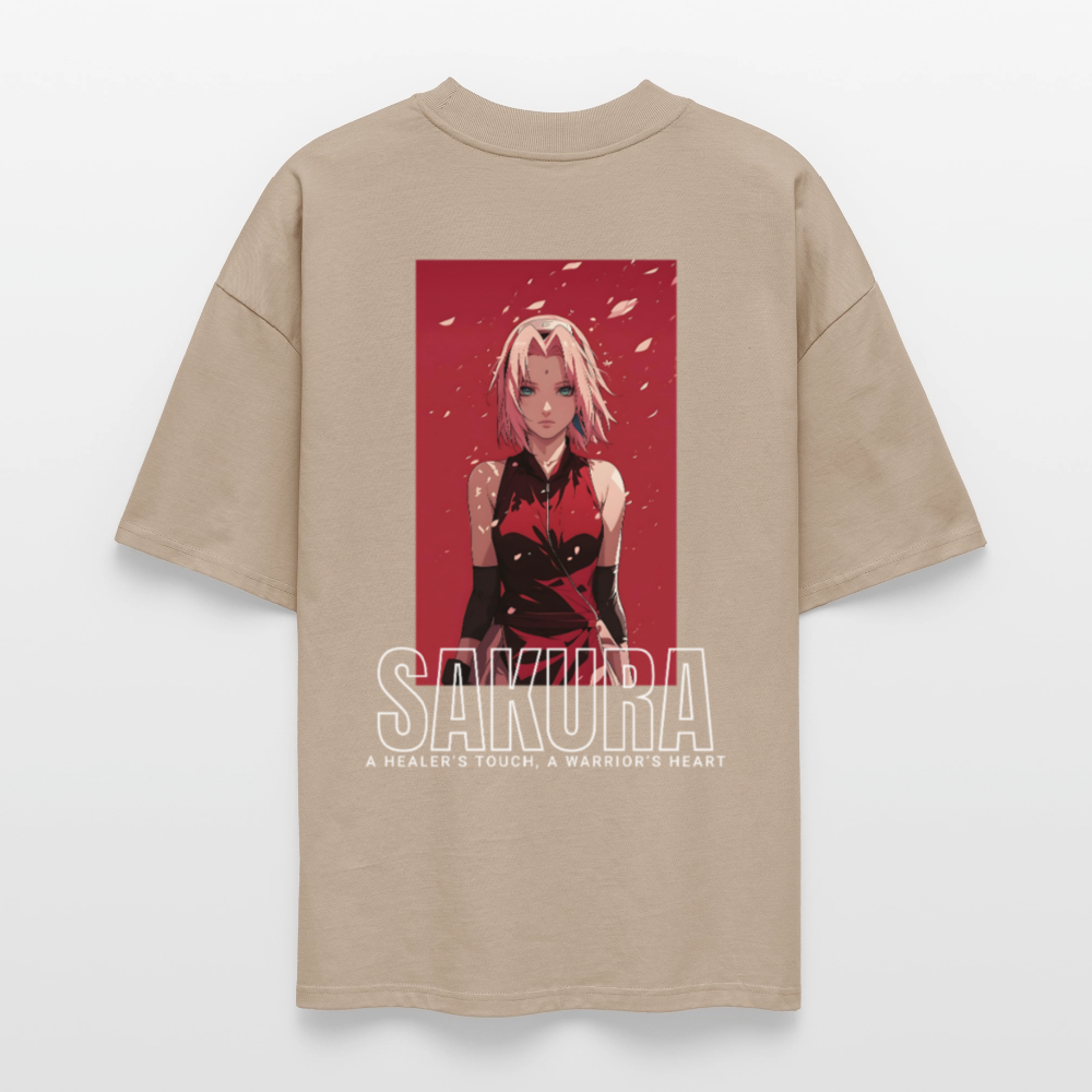 Sakura Oversized T-shirt - stone