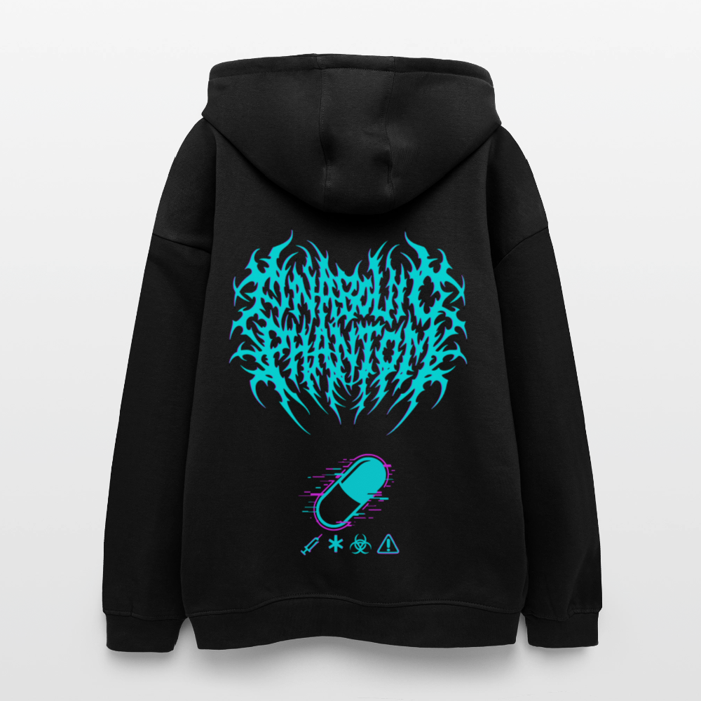 Anabolic Phantom Oversized Hoodie– Mass Protocol - black