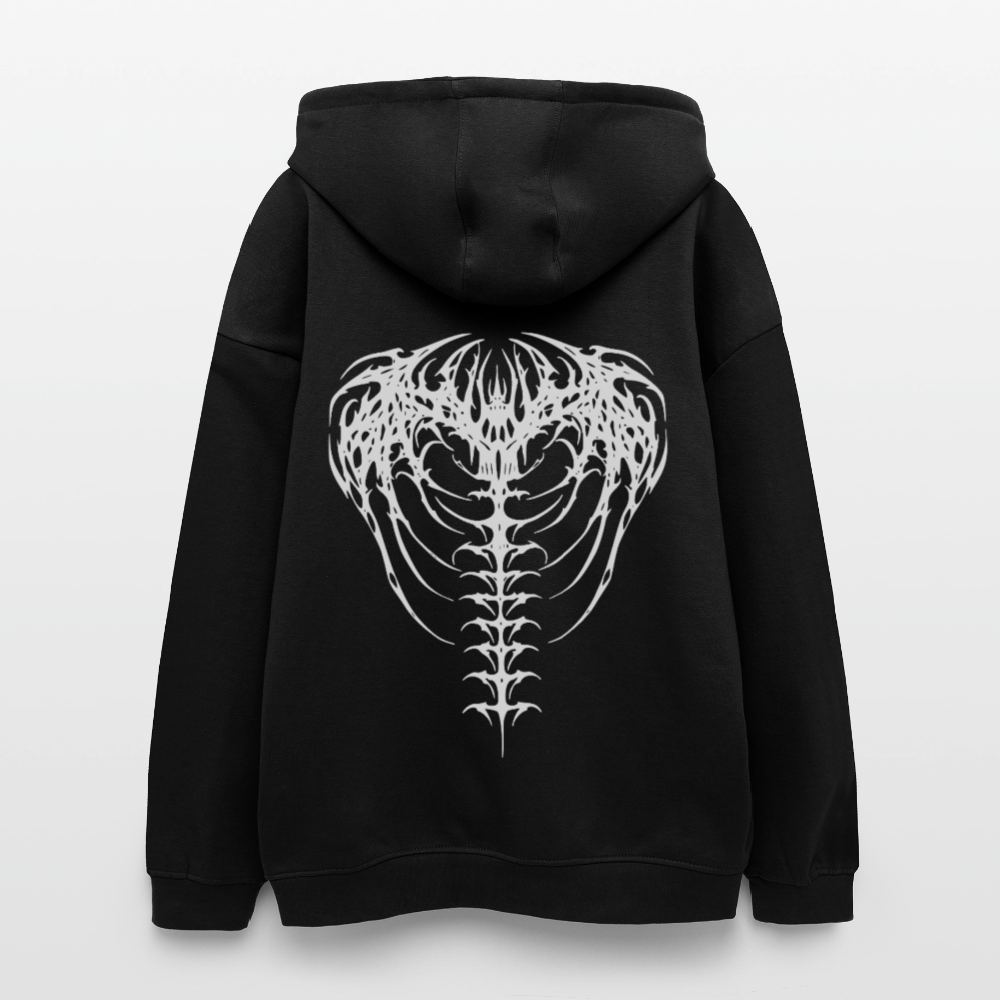 Oversized Unisex Hoodie Spine Sigil - black