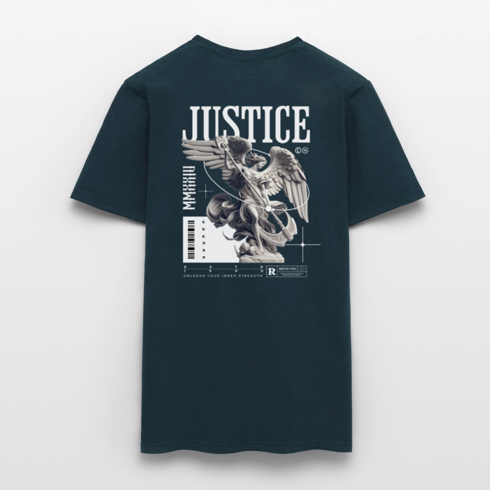 Oversized Unisex Shirt Justice - navy