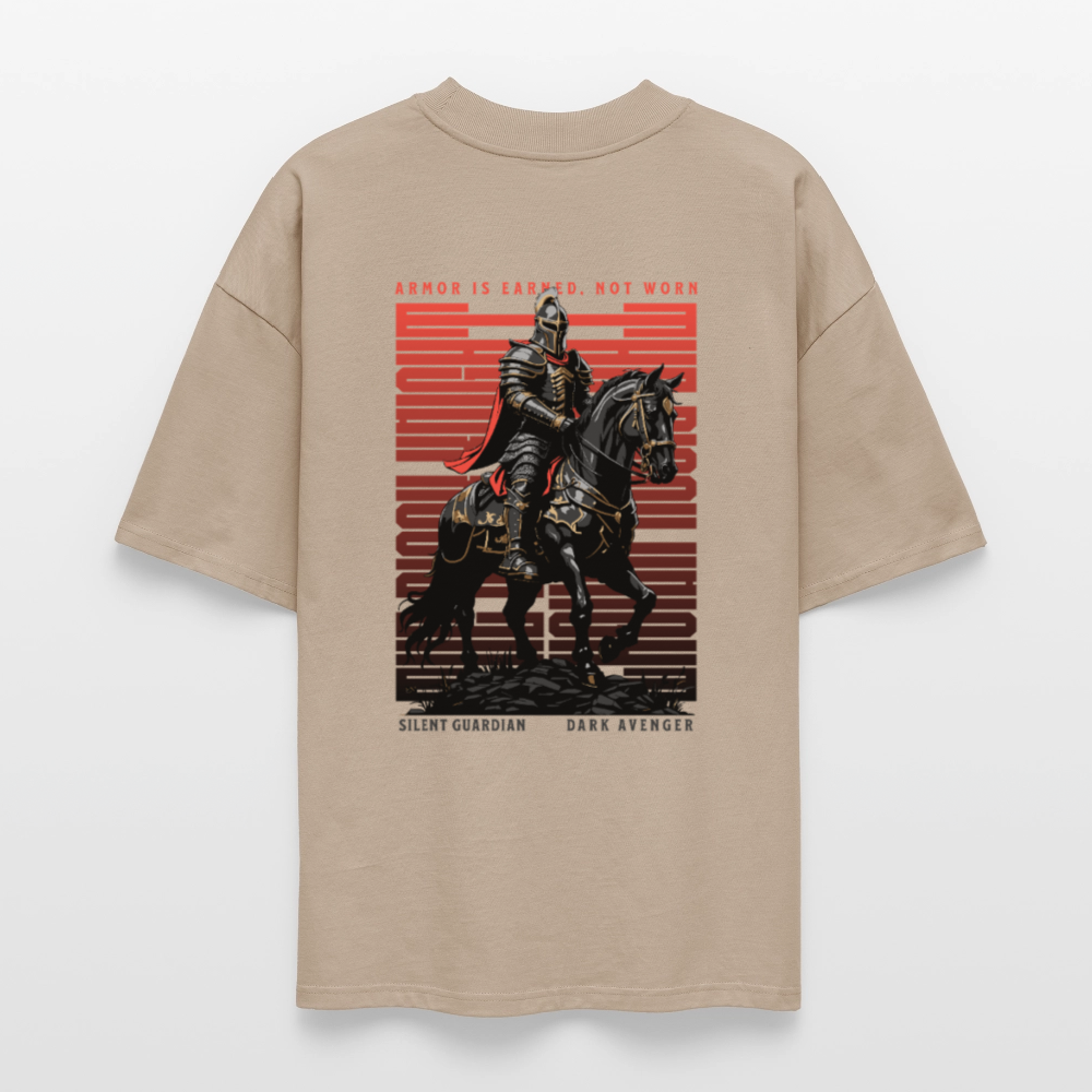 Armor is earned Oversized T-Shirt - stone
