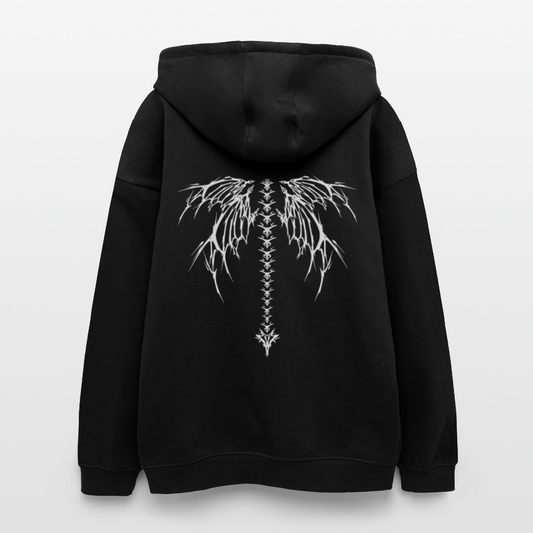Oversized Unisex Hoodie Spine Sigil - black