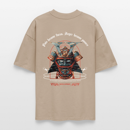 Samurai Spirit Oversized T-Shirt - stone
