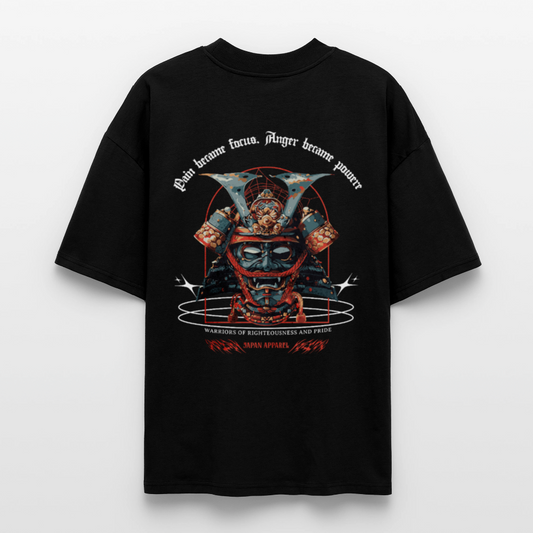 Samurai Spirit Oversized T-Shirt - black
