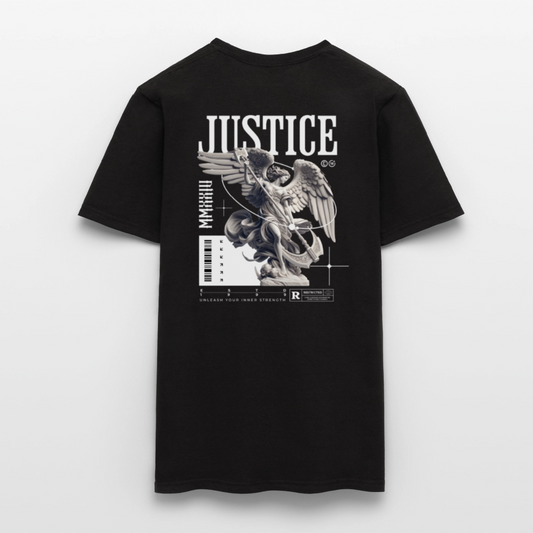 Oversized Unisex Shirt Justice - black