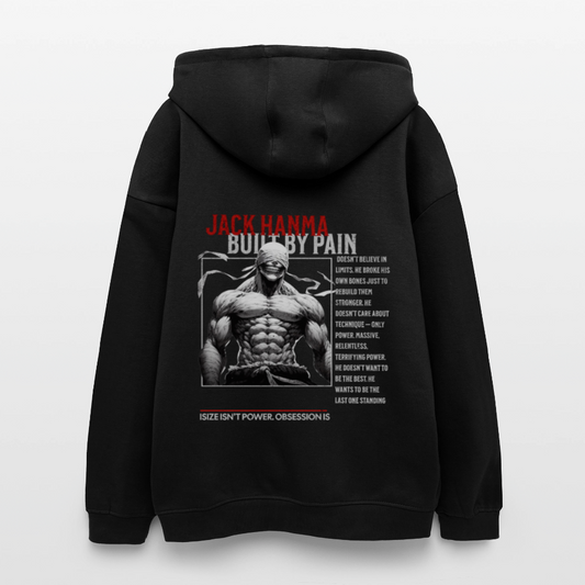 Unleashed Oversized Hoodie Jack Hanma - black