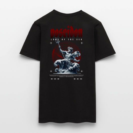 Oversized Unisex Hoodie Poseidon - black
