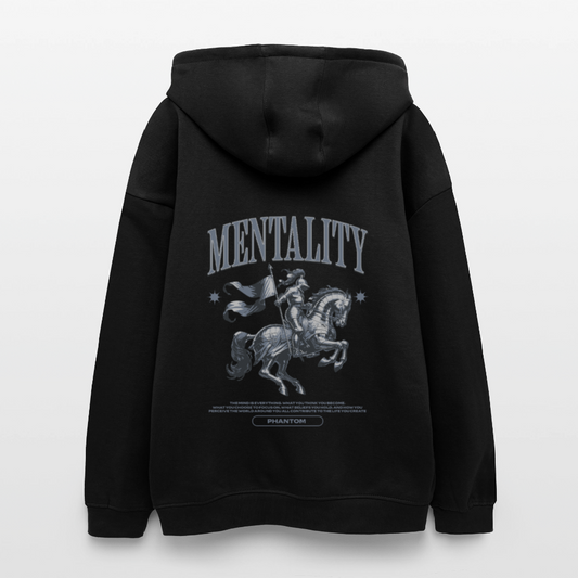 Oversized Unisex Hoodie  Mentality - black