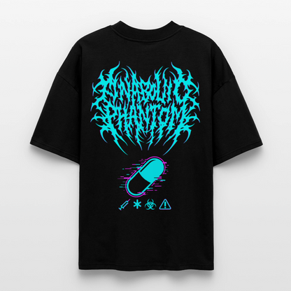 Oversized Phantom T-Shirt – Bio-Injected Mass Protocol Aesthetic - black