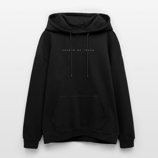 Oversized Unisex Hoodie with a sphinx and skull art by Gabikomart - black