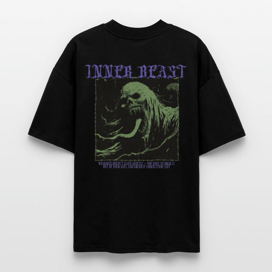 INNER BEAST Oversized T-Shirt - black