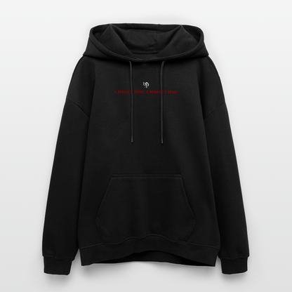 Oversized Unisex Hoodie Sakura - black
