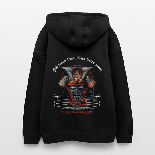Oversized Unisex Hoodie  Samurai Spirit - black