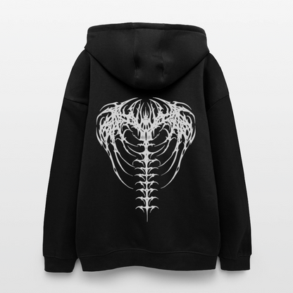 Oversized Unisex Hoodie Spine Sigil - black