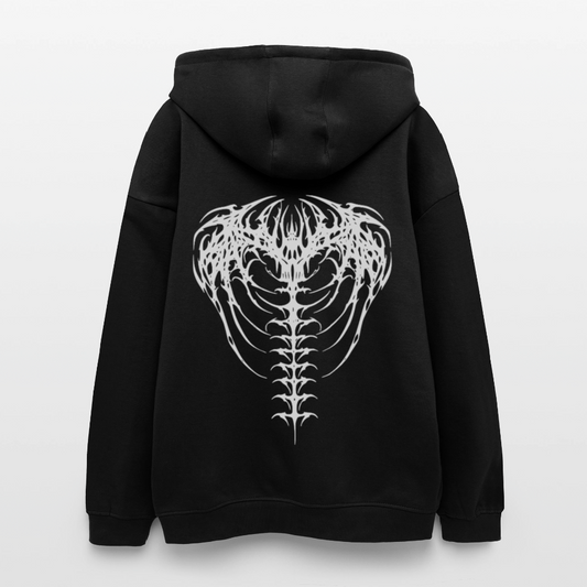 Oversized Unisex Hoodie Spine Sigil - black