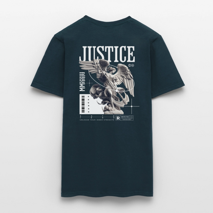 Oversized Unisex Shirt Justice - navy